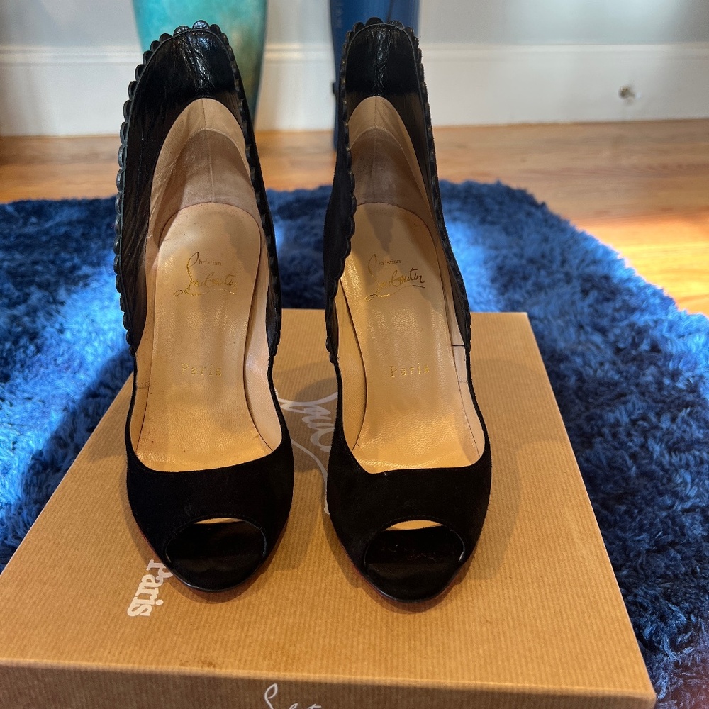 Christian Louboutin 100mm black heels
